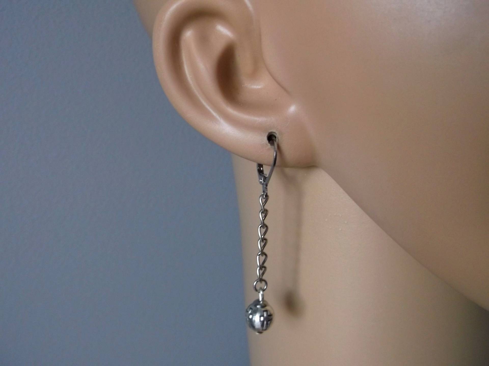 Herren Silber Kreuz Ohrring Edelstahl Goth Stil Herren Silber Kreuz Ohrring Edelstahl Goth Stil von BeAliter