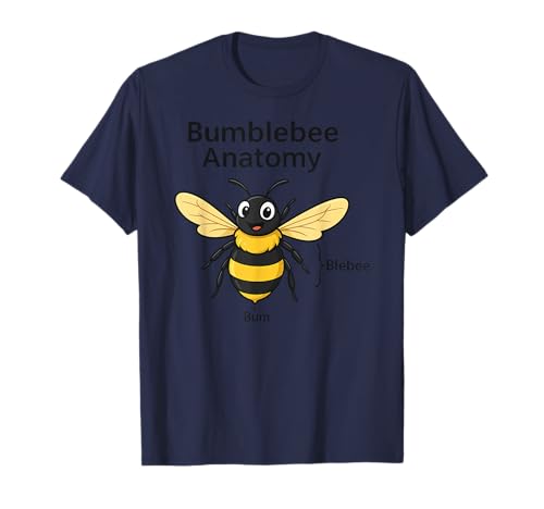 Funny Bee Anatomy für Jungen, Mädchen, Kinder T-Shirt Funny Bee Anatomy für Jungen, Mädchen, Kinder T-Shirt von BeAxis1