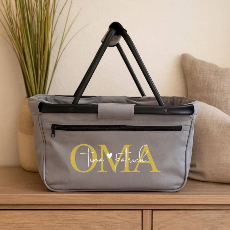 Personalisierter Einkaufskorb Geschenk Für Die Oma Der Enke | Mit Den Namen Enkelkinder Geschenkidee von BeBonnieShop