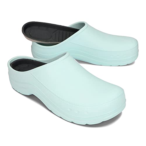 BeComfy Damen Herren Eva Clogs Bequeme Ultraleichte Gartenschuhe 35-46 EU (Blau, EU Schuhgrößensystem, Erwachsene, Numerisch, M, 42) von BeComfy