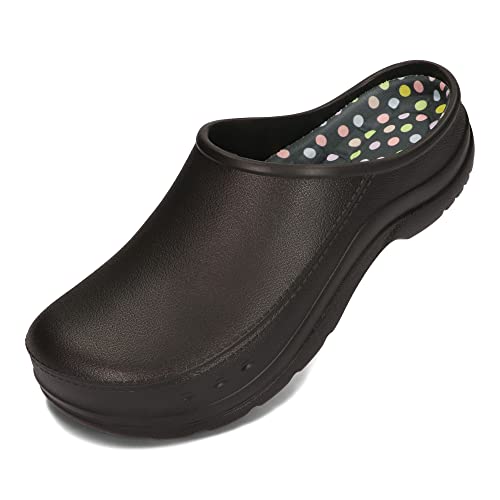 BeComfy Damen Herren Eva Clogs Bequeme Ultraleichte Gartenschuhe 35-46 EU (Schwarz, EU Schuhgrößensystem, Erwachsene, Numerisch, M, 35) von BeComfy