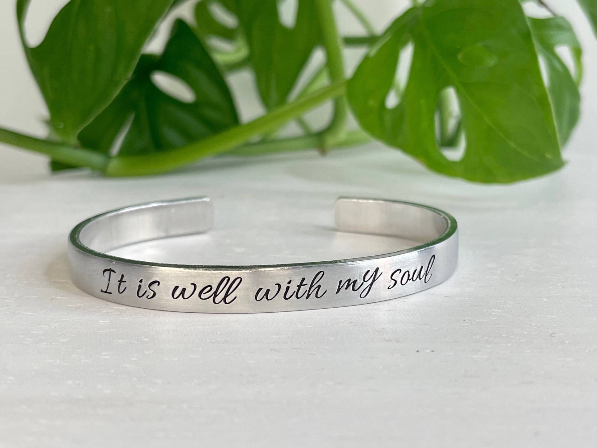 Es Ist Gut Mit Meiner Seele | Kirchenlied Schrift Armband Christliches Geschenk Für Sie Trauer Ermutigungsgeschenk Den Freund Es Ist Gut Mit Meiner Seele | Kirchenlied Schrift Armband Christliches Geschenk Für Sie Trauer Ermutigungsgeschenk Den Freund von BeFoundStanding