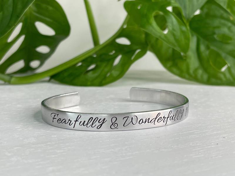 Psalm 13914 | Fürchterlich Und Wunderbar Gemacht Schrift Armband Christliches Geschenk Taufgeschenk Konfirmation Erstkommunion Psalm 13914 | Fürchterlich Und Wunderbar Gemacht Schrift Armband Christliches Geschenk Taufgeschenk Konfirmation Erstkommunion von BeFoundStanding