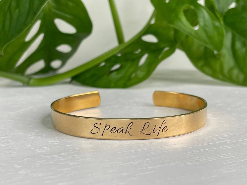 Sprich Das Leben | Sprüche 1821 Bibel Vers Schrift Armband Inspirierende Mantra Manschette Konfirmation Geschenk Christlichen Schmuck Sprich Das Leben | Sprüche 1821 Bibel Vers Schrift Armband Inspirierende Mantra Manschette Konfirmation Geschenk Christlichen Schmuck von BeFoundStanding
