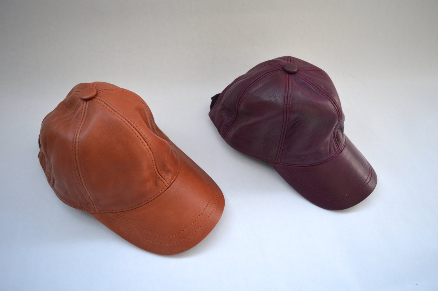 Echtleder Baseballkappe Verstellbarer Nappalederhut Echtleder Baseballkappe Verstellbarer Nappalederhut von BeFur