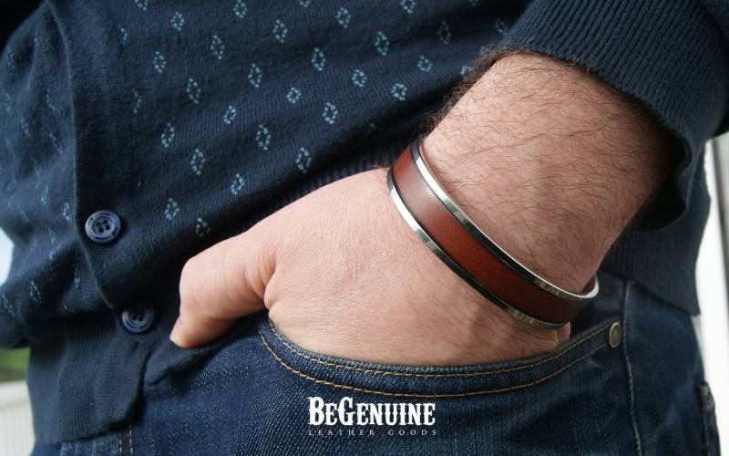 Personalisierte Geschenke Für Ihn Männergeschenk Mens Leder Armband Herrenschmuck Trauzeugen Idee Benutzerdefinierte Graviert Geschenk von BeGenuine