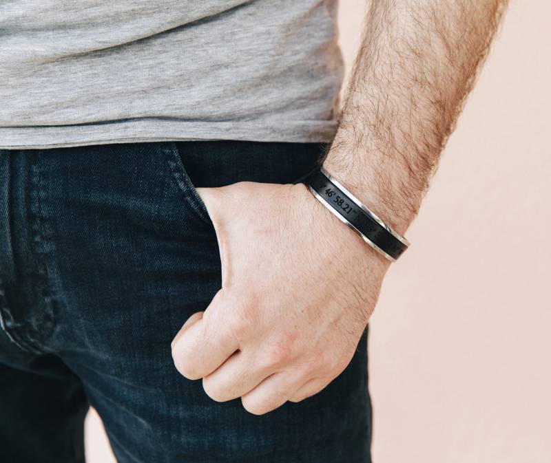 Vatertagsgeschenk Personalisiertes Dad Armband Neue Geschenk Vatertag Erster Benutzerdefinierte Gravur Handschrift von BeGenuine