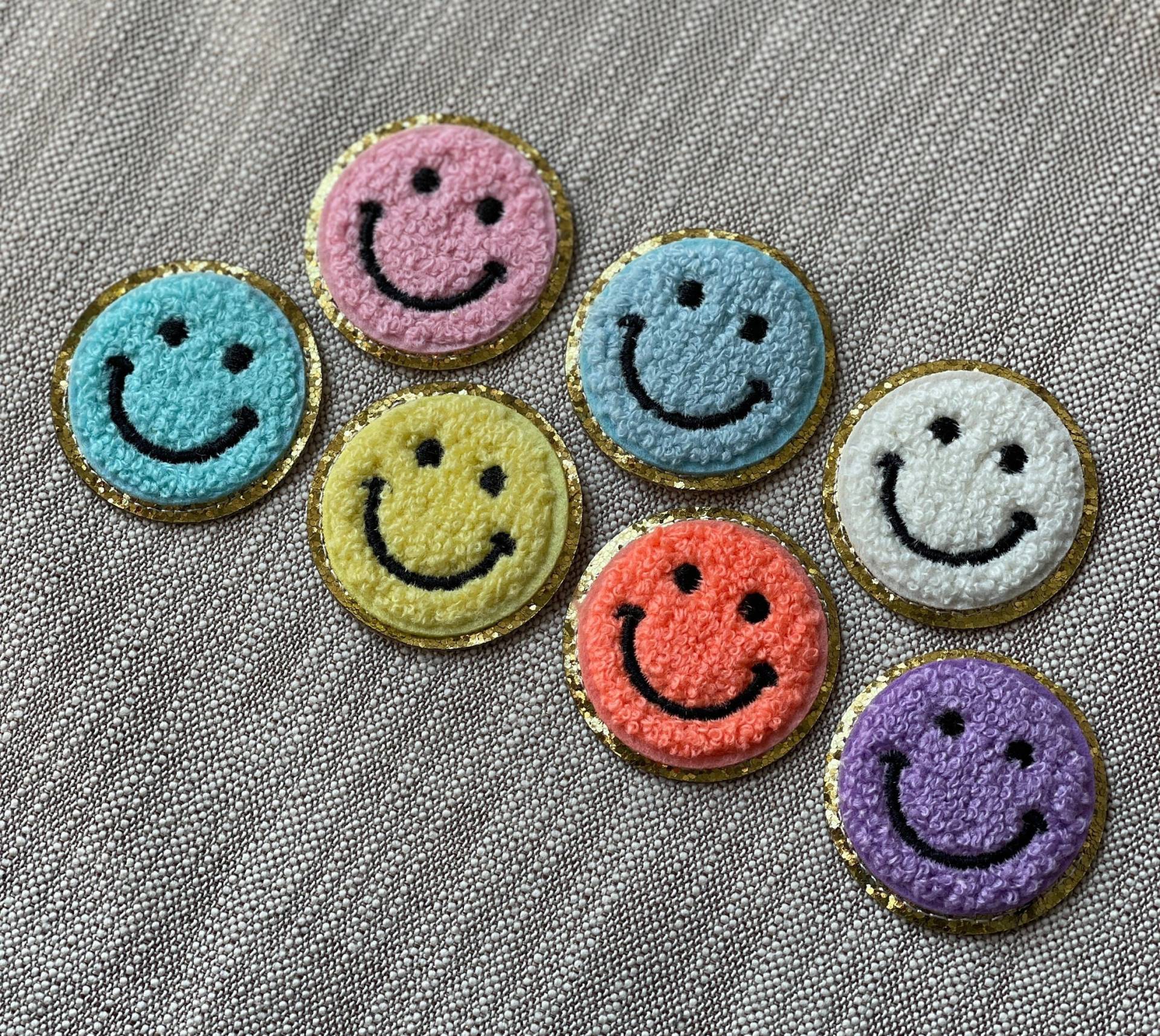 Chenille Smiley Gesicht Aufnäher von BeGlitteredShop