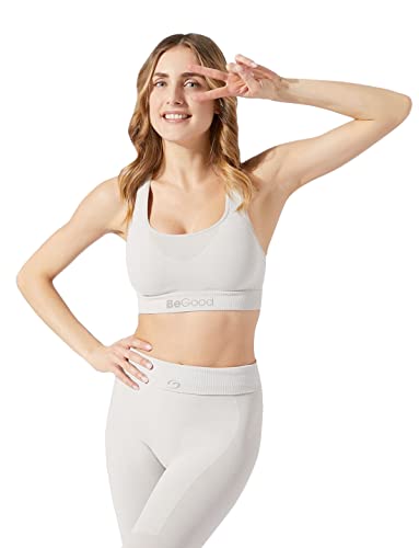 BeGood - Leichtes, hydratisierendes Sport-Top in Mélange - S, Perl Grau von BeGood