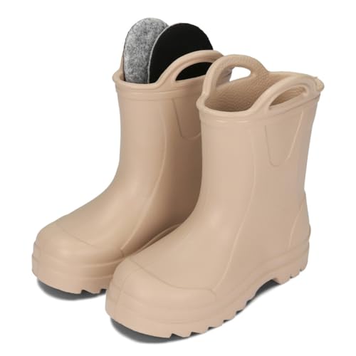 BeKiddy Kinder Gummistiefel aus EVA Ultraleicht Wasserdicht Regenstiefel für Jungen & Mädchen Perfekt für Kindergarten, Schule, Outdoor/Camel, 31 BeKiddy Kinder Gummistiefel aus EVA Ultraleicht Wasserdicht Regenstiefel für Jungen & Mädchen Perfekt für Kindergarten, Schule, Outdoor/Camel, 31 von BeKiddy