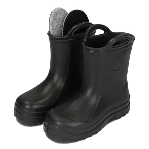 BeKiddy Kinder Gummistiefel aus EVA Ultraleicht Wasserdicht Regenstiefel für Jungen & Mädchen Perfekt für Kindergarten, Schule, Outdoor/Schwarz, 24 BeKiddy Kinder Gummistiefel aus EVA Ultraleicht Wasserdicht Regenstiefel für Jungen & Mädchen Perfekt für Kindergarten, Schule, Outdoor/Schwarz, 24 von BeKiddy