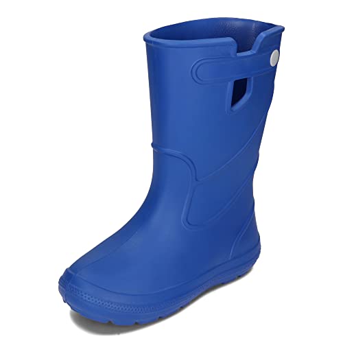 BeKiddy Kinder Jugendliche EVA Gummistiefel Teenager Regenstiefel 30-37 EU (Blau, eu_footwear_size_system, big_kid, numeric_range, medium, numeric_30, numeric_31) von BeKiddy