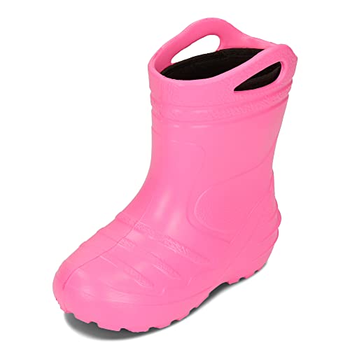 BeKiddy Kinder Unisex EVA-Gummistiefel Gießkanne mit Herausnehmbarer Isolierung 22-35 EU (Rosa, eu_footwear_size_system, toddler, numeric, medium, numeric_31) von BeKiddy