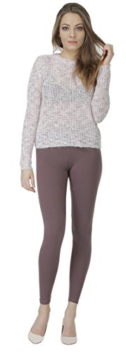 BeLady Damen Leggings Knöchellang aus Baumwolle Blickdichte Leggins Viele Farben (Braun, 6XL) von BeLady