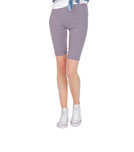 BeLady Damen Mädchen Leggings Radlerhose - Kurze Leggings Gr. 56 / 8XL, Stählern von BeLady