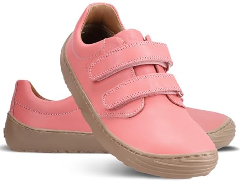 BeLenka Sneaker aus Nappa Leder in Coral Pink Modell Bounce KidsUltraGrip Sohle (Coral Pink, EU Schuhgrößensystem, Kleinkind, Numerisch, M, 25) von BeLenka