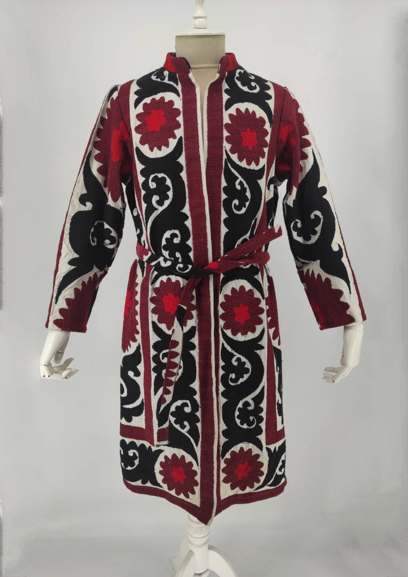 Vintage Damenkleid, 1960Er Jahre, Handembroidery Mantel, Für Sie, Chapan, Freie Größe, Fast Berühmt, Festival Kleid, Kimono, Boho Style von BeMyBoots