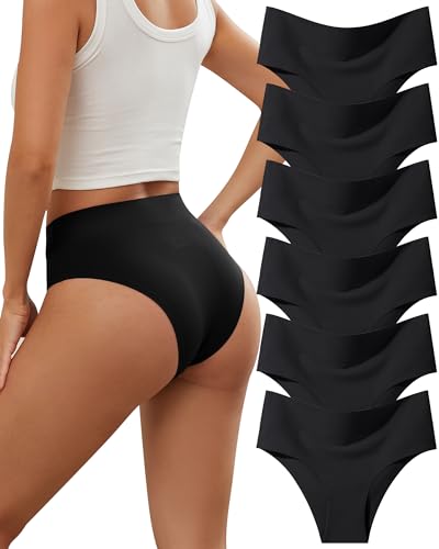 BeReady Bauchweg Unterhose Damen Seamless Slips Damen Nahtlose Unterwäsche High Waist Unterwäsche Frauen Hohe Taille Unterhosen Nahtlos Mehrpack 6er Pack von BeReady