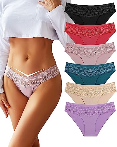 BeReady Seamless Slips Damen Spitze Unterhosen Frauen Nahtlose Weiche Stretch Atmungsaktiver Hipster No Show Unsichtbar Unterwäsche Mehrpack von BeReady