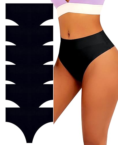 BeReady Bauchweg String Tanga Damen Seamless Slips High Waist Unterhosen Frauen Atmungsaktiv Unterwäsche Mehrpack von BeReady