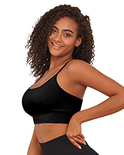 BeReady Sport BH Rückenfrei Damen Ohne Bügel Rückenfreier BH Einstellbar Gepolstert Sports Bra Yoga Bustier Damen 1/3er Pack von BeReady