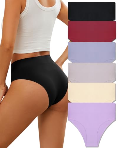 BeReady Bauchweg Unterhose Damen High Waist Unterhosen Seamless Slips Damen Frauen Hohe Taille Nahtlose Unterwäsche 6er Pack Mehrpack von BeReady