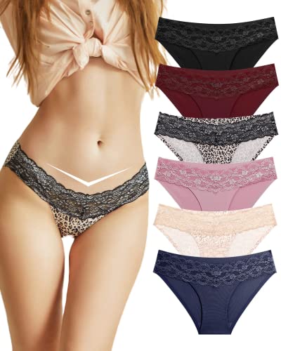 BeReady Seamless Slips Damen Spitze Unterhosen Frauen Nahtlose Weiche Stretch Atmungsaktiver Hipster No Show Unsichtbar Unterwäsche Mehrpack von BeReady