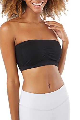 BeSinz Trägerloser Tube BH für Damen – Rückenfreies, Schulterfreies Bandeau Brarette ohne Bügel – Rutschfestes Bandeau Bustier – Ideal für Elegante und Sportliche Outfits von BeSinz