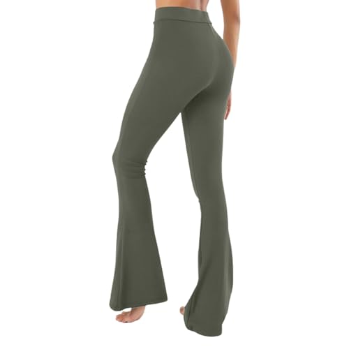 BeSinz High Waist Bootcut Schlaghose – Stilvolle Damen Leggings Yogahose, Blickdicht – Slim Fit Pants für Fitness, Yoga, Gym, Crossfit – Knackpo Jazzpants, für Freizeit und Sport - Sporthose von BeSinz