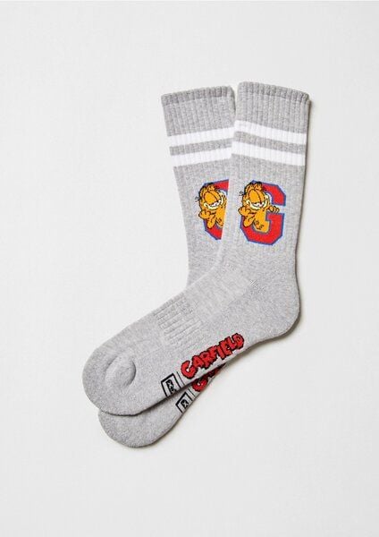 BeSocks Bio-Tennissocken in grau - Garfield von BeSocks