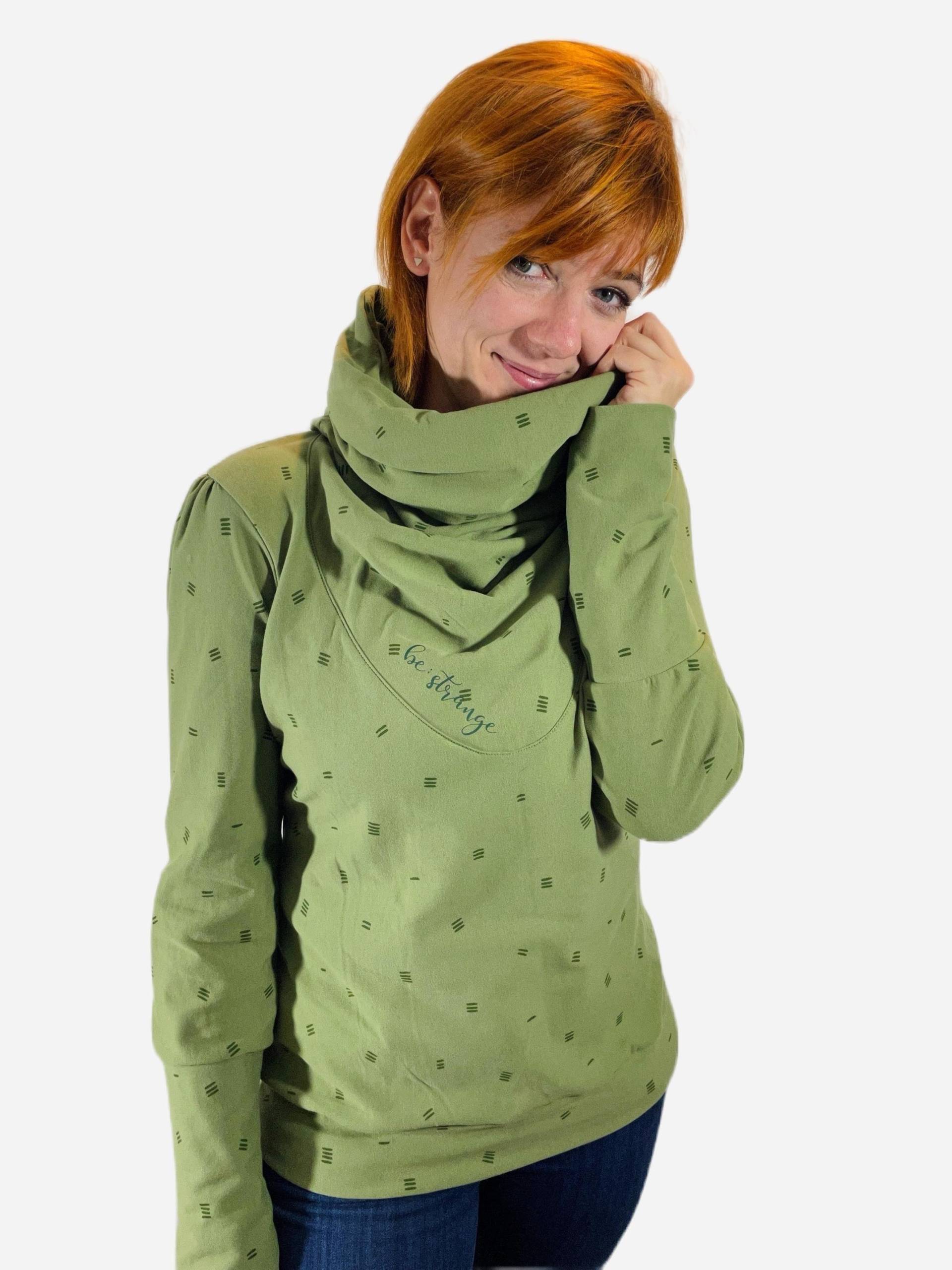 Hoodie "Mika", Pickles Green Hoodie "Mika", Pickles Green von BeStrangeFashion