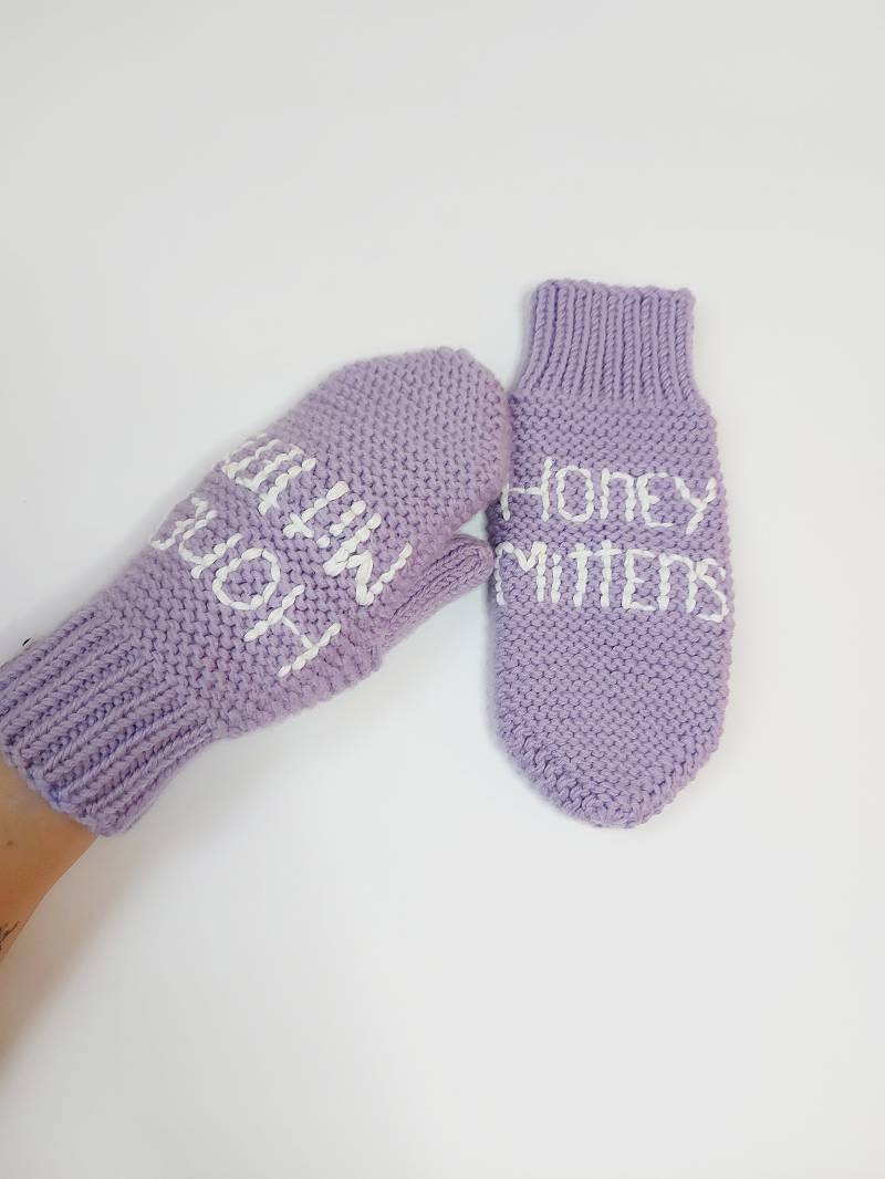 Personalisierte Warme Winter Handschuhe - Handgestrickte Erwachsene Personalisiertes Geschenk Merino Wolle von BeTaKnitWear