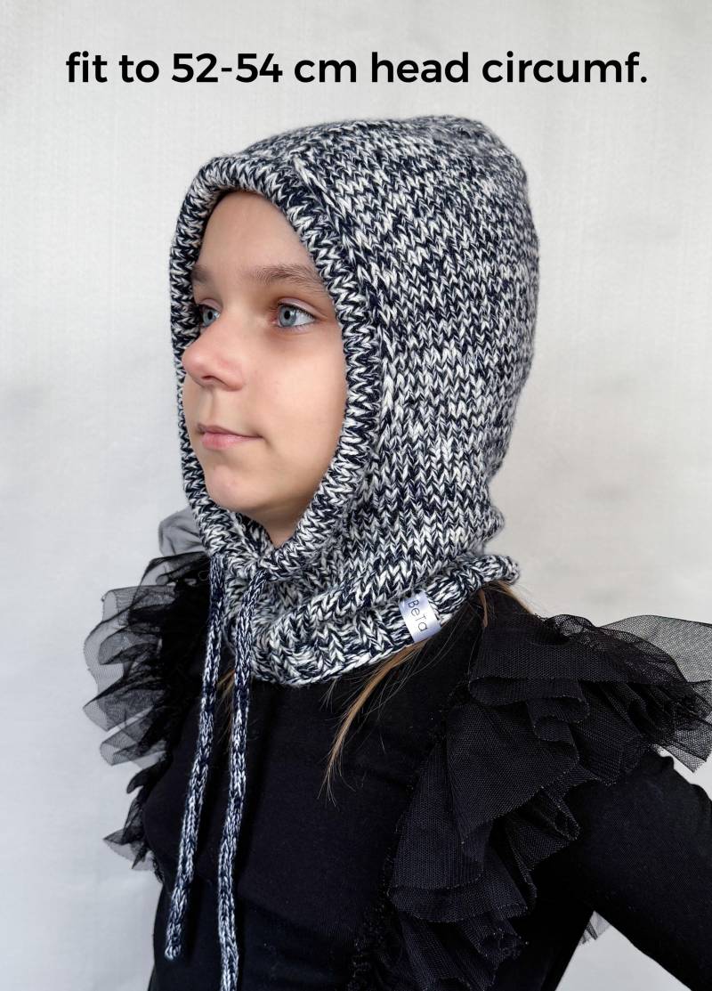 Wolle Kinder Strick Haube, Alpaka Balaclava, Kapuze Wolle Kinder Strick Haube, Alpaka Balaclava, Kapuze von BeTaKnitWear