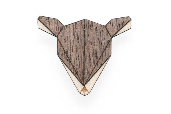 BeWooden Brosche aus Holz - Reh | Mode Schmuck von BeWooden