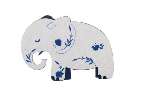 BeWooden Holzbrosche „Elefant im Porzellan“ – Brosche „Elephant in the China Shop“ von BeWooden