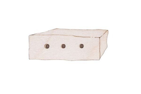 BeWooden Holzbrosche Box for Lamb – handgefertigte Holz-Brosche mit Lamm-Motiv von BeWooden