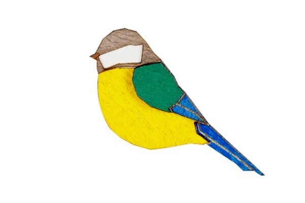 BeWooden Holzbrosche Tit – Vogelbrosche von BeWooden