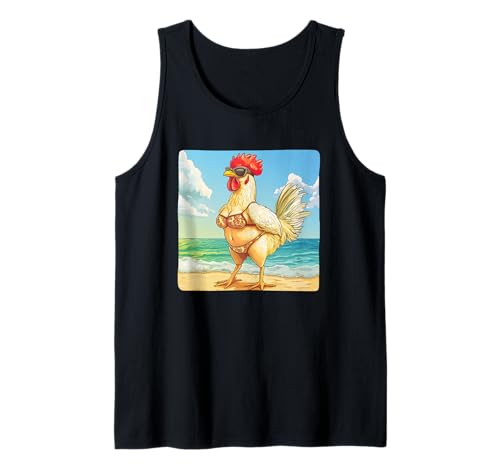 Huhn im Bikini Badeanzug Kostüm für Jungen und Mädchen Tank Top Huhn im Bikini Badeanzug Kostüm für Jungen und Mädchen Tank Top von Beach Chicken