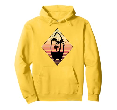 Cooles Surfen für Männer Frauen Surfer Surfbrett Strand Pullover Hoodie von Beach Surfing Surfboard Retro Surfboarder Surfer