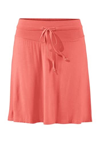 Beach Time Damen Jerseyrock knielanger Strandrock mit Kordelzug von Beach Time