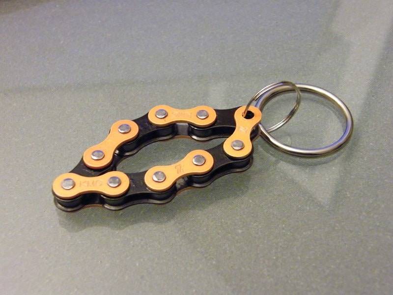 Harley Farben Zweifarbig Fahrrad Kette Schlüsselanhänger - Kechan01 von BeachBMXDesigns