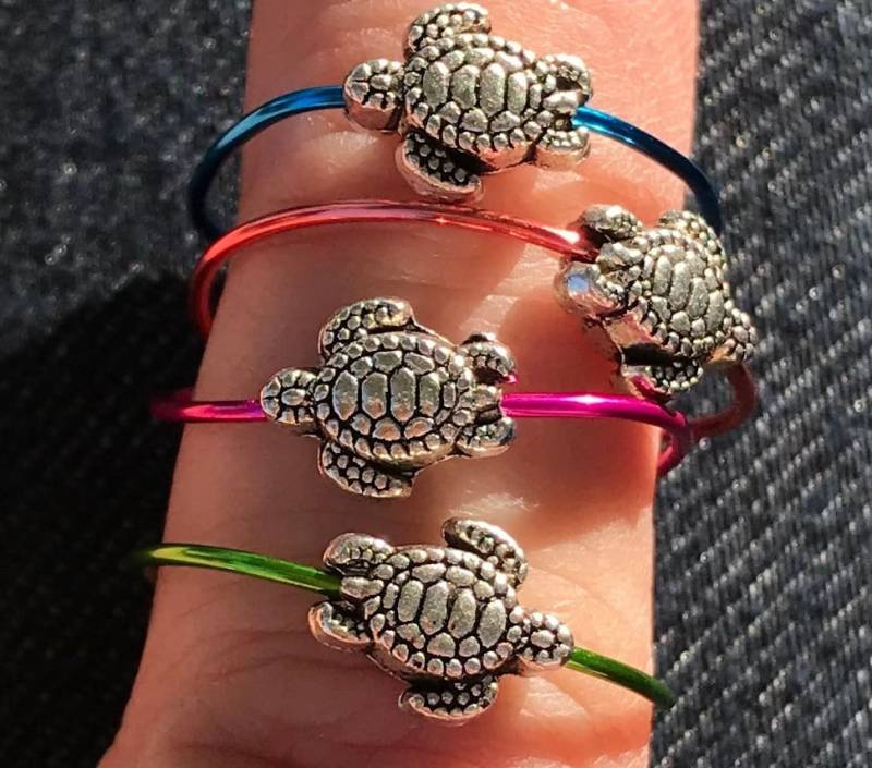 Meeresschildkröte Ring Loggerhead Kleine Honu Ozean Strand Schmuck Surfer Mädchen Verstellbare Meerjungfrau Natur Zeh Pool Geburtstag Party von BeachDaisyJewelry