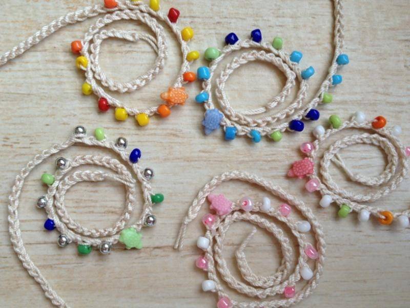 strand Freundschaftsarmband Schildkröte Boho Gehäkelt Sommer Pool Geburtstag Party Favor Ocean Sea Meerjungfrau Kostüm Surfer Mädchen Junge von BeachDaisyJewelry
