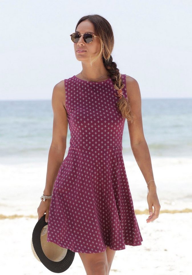 Beachtime Strandkleid mit Alloverdruck, Sommerkleid aus elastischer Baumwolle von Beachtime