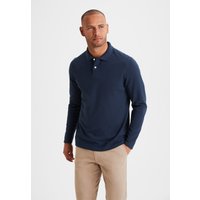 Witt Herren Langarm-Poloshirt, marine von Beachtime