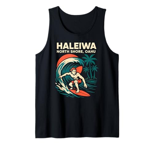 North Shore Surfen Haleiwa Oahu Vintage Herren Surfs Up Tank Top North Shore Surfen Haleiwa Oahu Vintage Herren Surfs Up Tank Top von Beachy Vibes North Shore Surfs Up Skateboarding