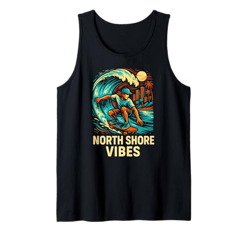 Skateboarding North Shore Vibes Cool Herren Surfs Up Tank Top Skateboarding North Shore Vibes Cool Herren Surfs Up Tank Top von Beachy Vibes North Shore Surfs Up Skateboarding