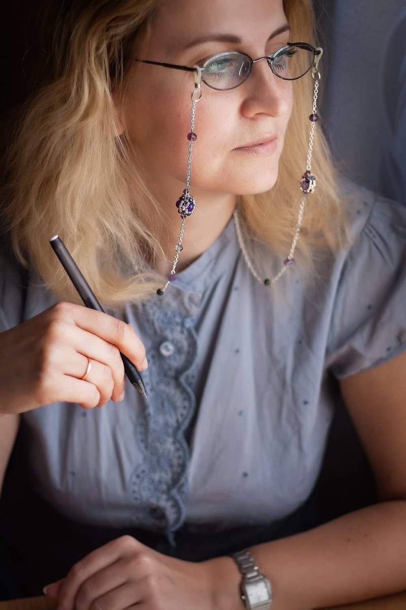 Amethyst Brillenkette, Brillenkette Brillenhalter, Brillenhalter Mit Perlen, Geburtsstein Geschenk Für Sie, Zum Muttertag Amethyst Brillenkette, Brillenkette Brillenhalter, Brillenhalter Mit Perlen, Geburtsstein Geschenk Für Sie, Zum Muttertag von BeadCreativityByOlia