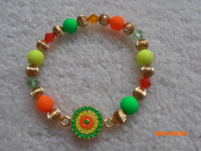 Neon Evil Eye Armband Neon Evil Eye Armband von BeadEeye