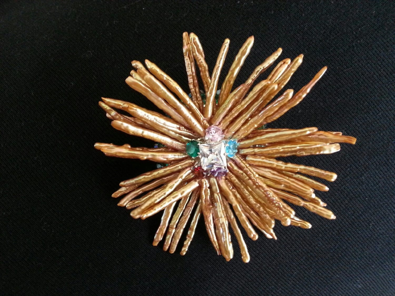 stick Perle Blume Pin stick Perle Blume Pin von BeadFlowerGarden